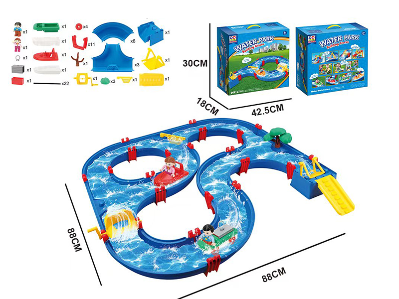 Water Canal Play Set 64pcs
