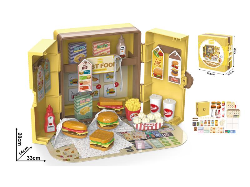 48Pcs Biscuit Burger Backpack