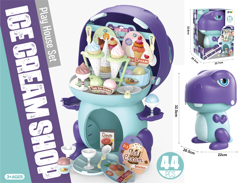 44Pcs Slide Cartoon Dinosaur Ice Cream