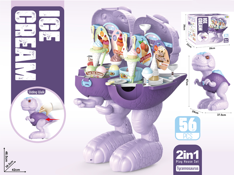56Pcs Slide Tyrannosaurus Rex Ice Cream