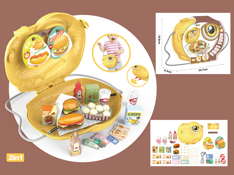 36Pcs Dinosaur Head Supermarket Diagonal Backpack