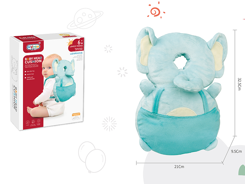 Elephant Baby Head Cushion