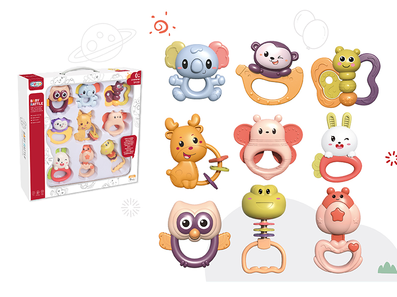 9pcs Baby Rattle