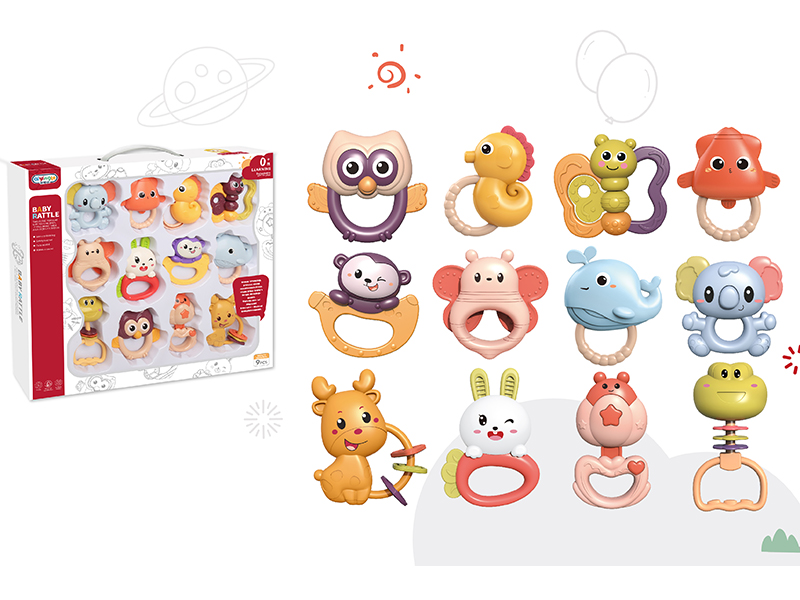 12pcs Baby Rattle