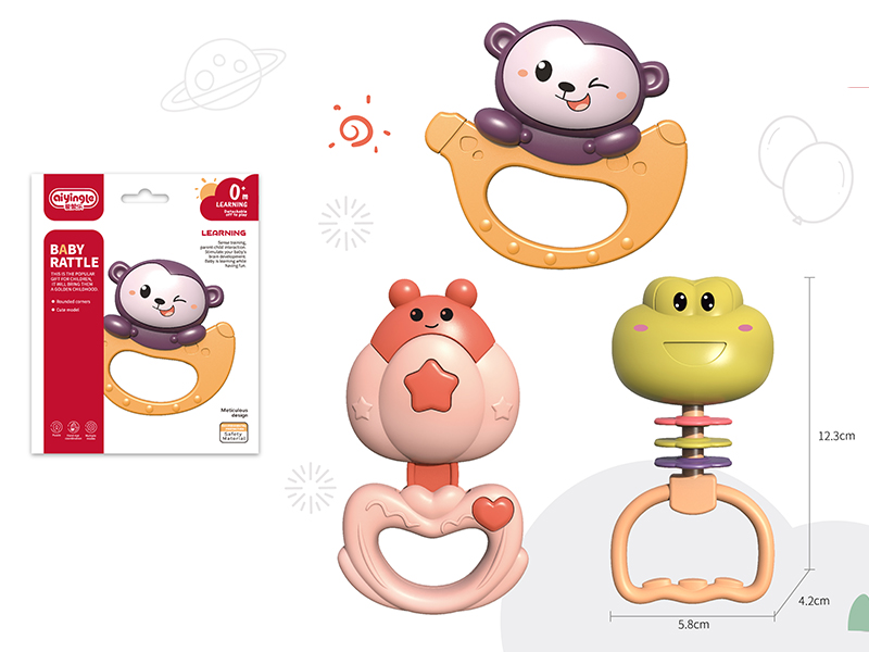 Banana Monkey/Flower/Frog Baby Rattle