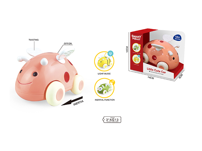 Ladybug Cart With Lights And Music