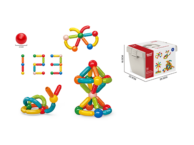 54PCS Large Size Magnetic Rod