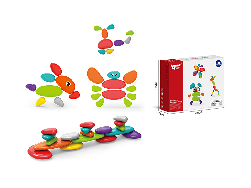 11Pcs Puzzle Colored Cobblestone