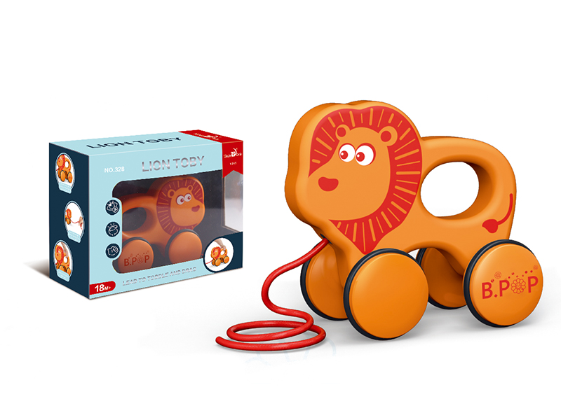 Lion Toby Drag&Pull Toy