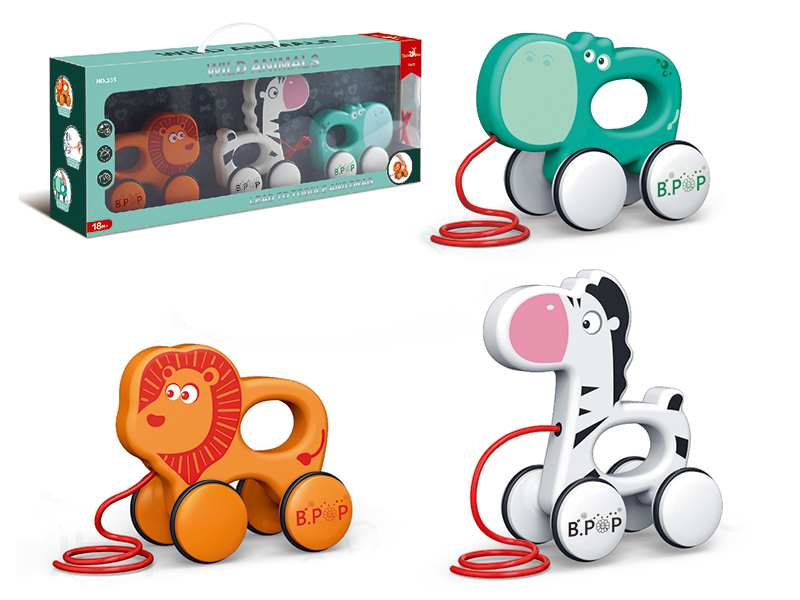 Wild Animal Drag&Pull Toy