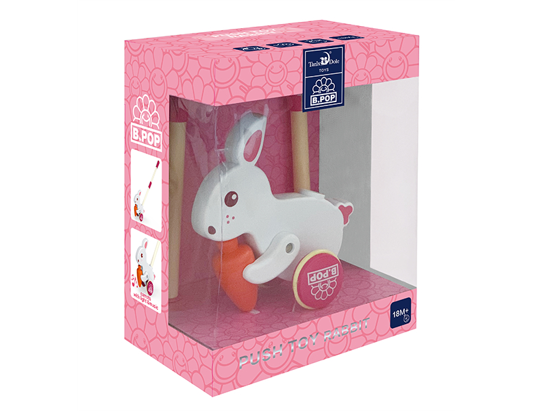 Rabbit Hand Push Toy(With Light And Music)