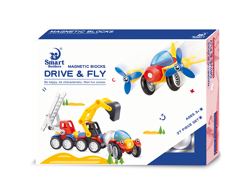 Magnetic DIY Assembly Car And Plane Set 27pcs