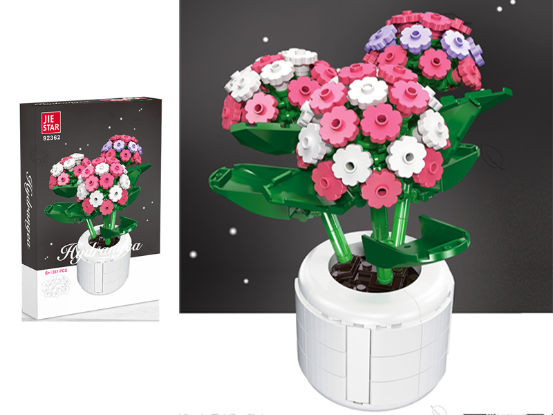 361Pcs Hydrangea Building Block