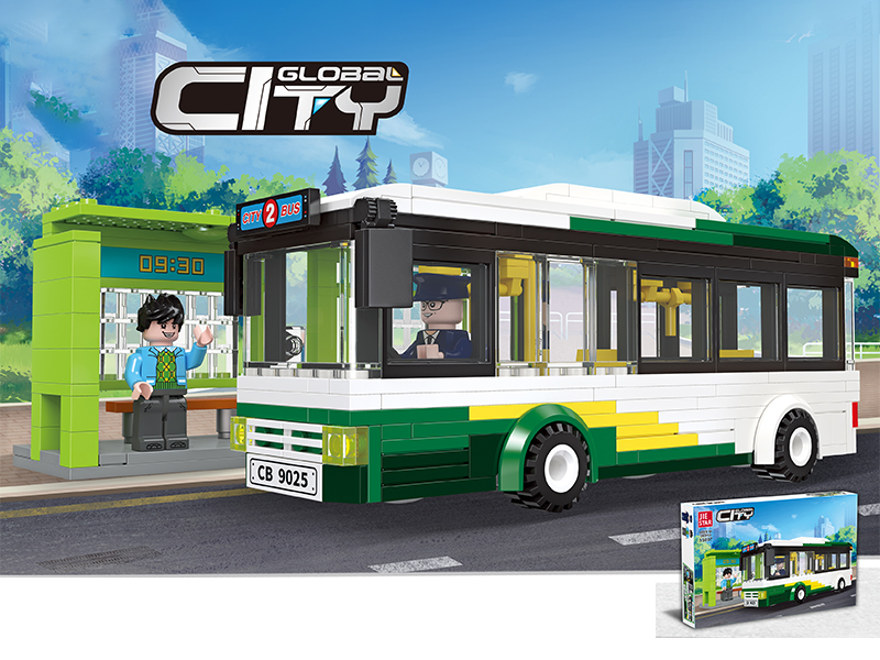 385Pcs Bus Building Blocks