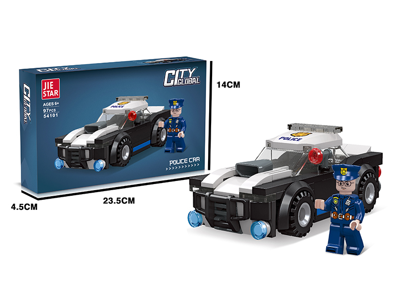 97Pcs Police Car Building Block