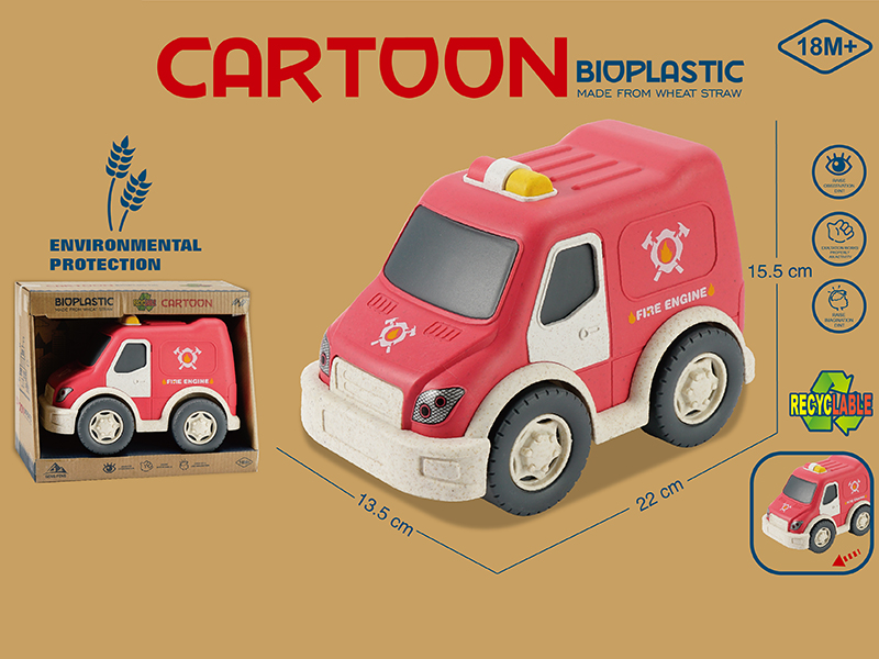 Wheat Straw Material Slide Fire Engine