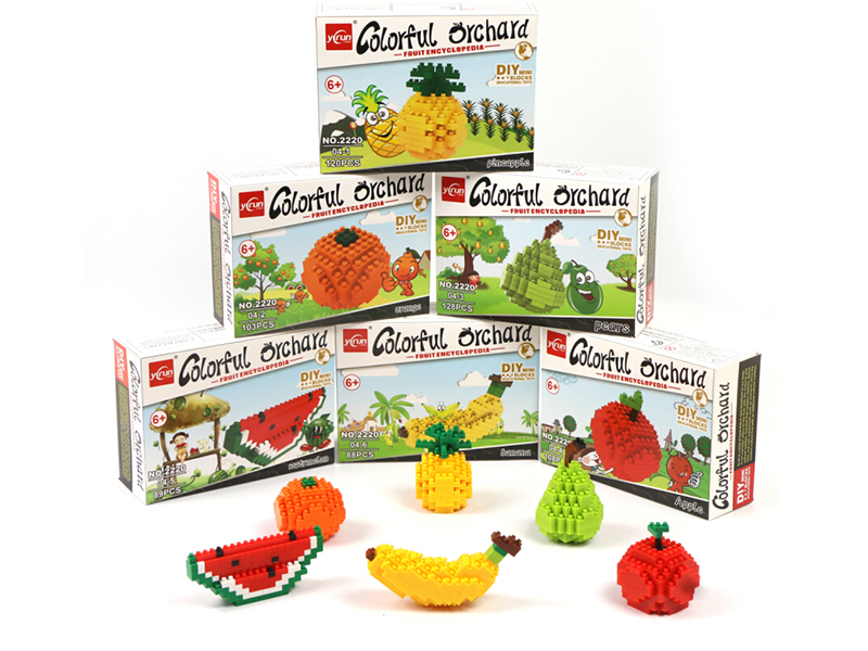 (6)Fruits Micro Particle Building Blocks 106 pcs