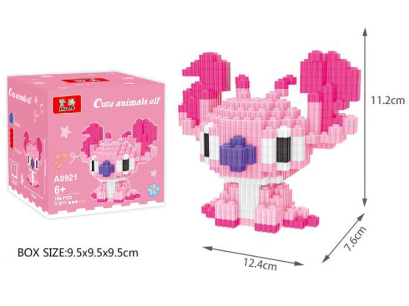 Pink Stitch Small Building Blocks 296pcs