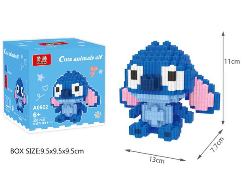 Blue Stitch Small Building Blocks 300pcs