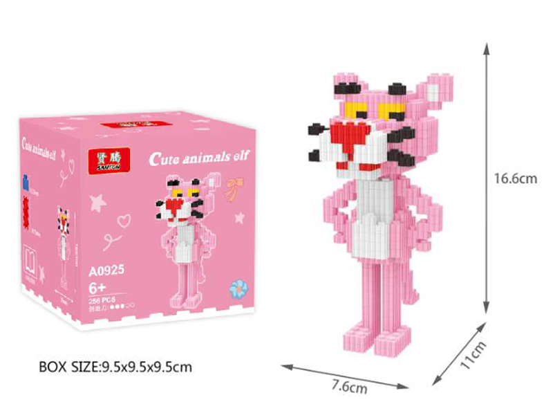 Pink Panther Small Building Blocks 256pcs