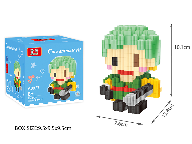 Roronoa Zoro Small Building Blocks 214pcs
