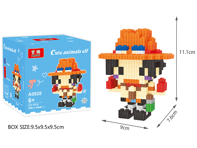 Portgas·D· Ace Small Building Blocks 227pcs