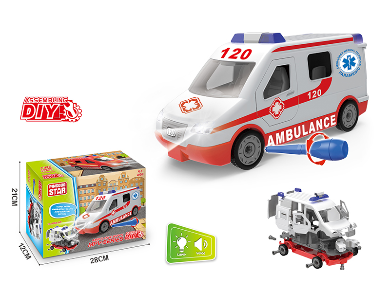 Manual Assemblable Slide Ambulance With Light And Music