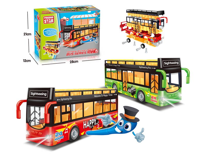 Manual Assemblable Sightseeing Bus