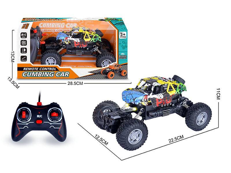 R/C 4Ch Graffiti Climbing Car With Light
