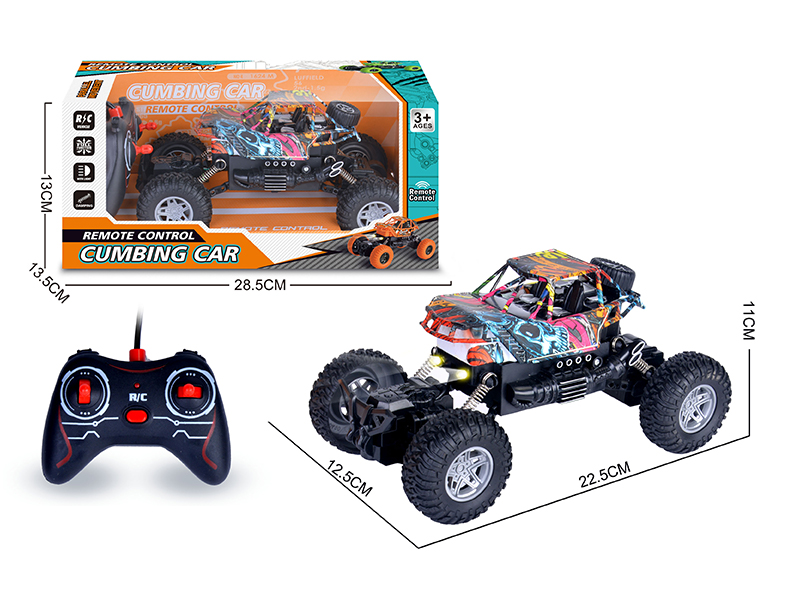 R/C 4Ch Graffiti Climbing Car With Light