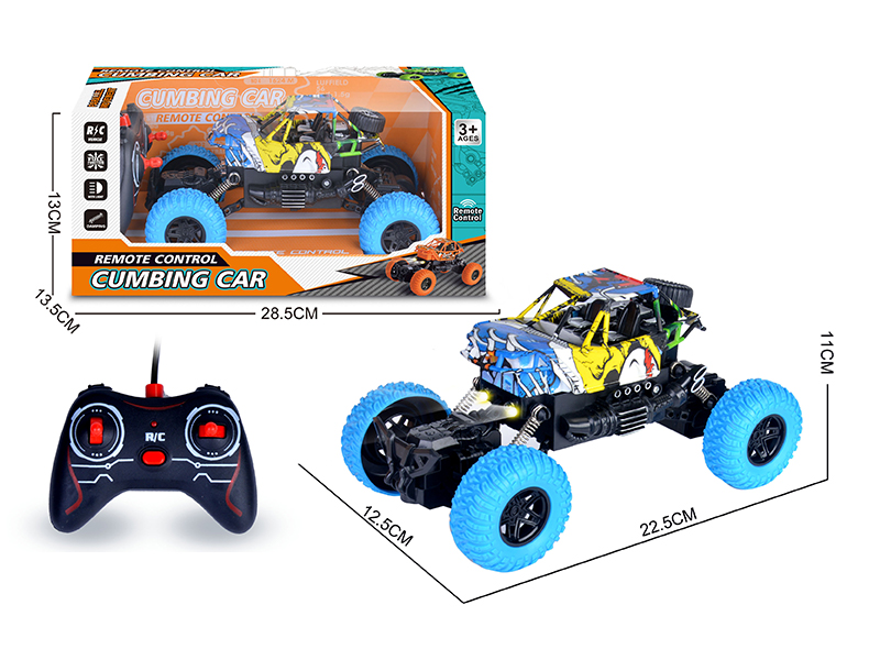 R/C 4Ch Graffiti Climbing Car With Light