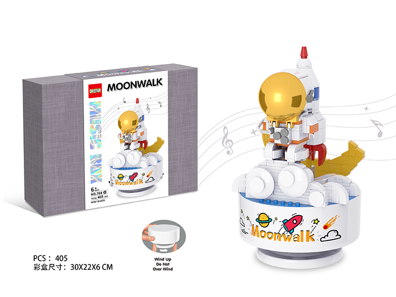 Small Particles Building Blocks Music Box - Moonwalk 381pcs