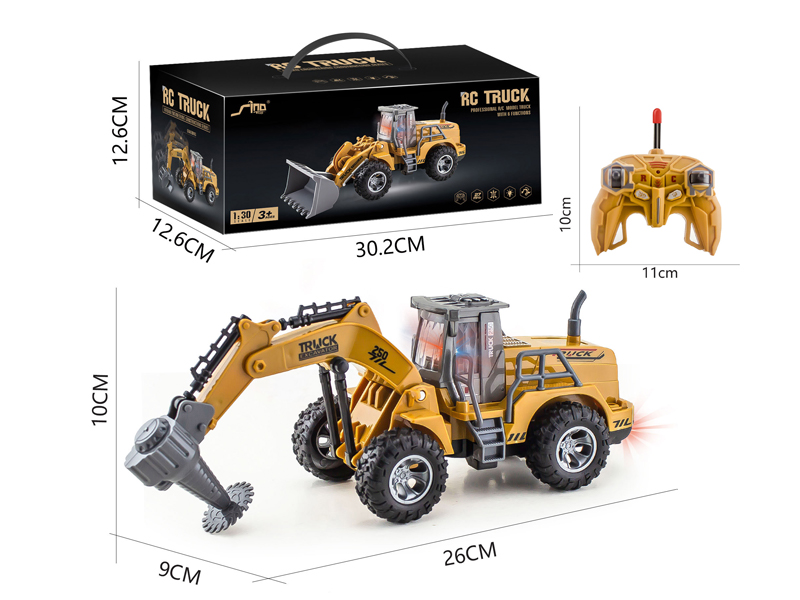 1:30 6Ch R/C High Arm Cutting Engineering Vehicle With Light