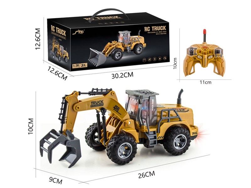 1:30 6Ch R/C High Arm Grab Truck With Light