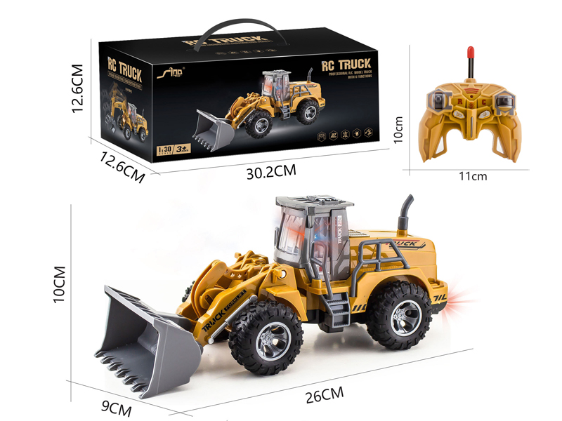 1:30 6Ch R/C Flat Arm Shovel Truck With Light