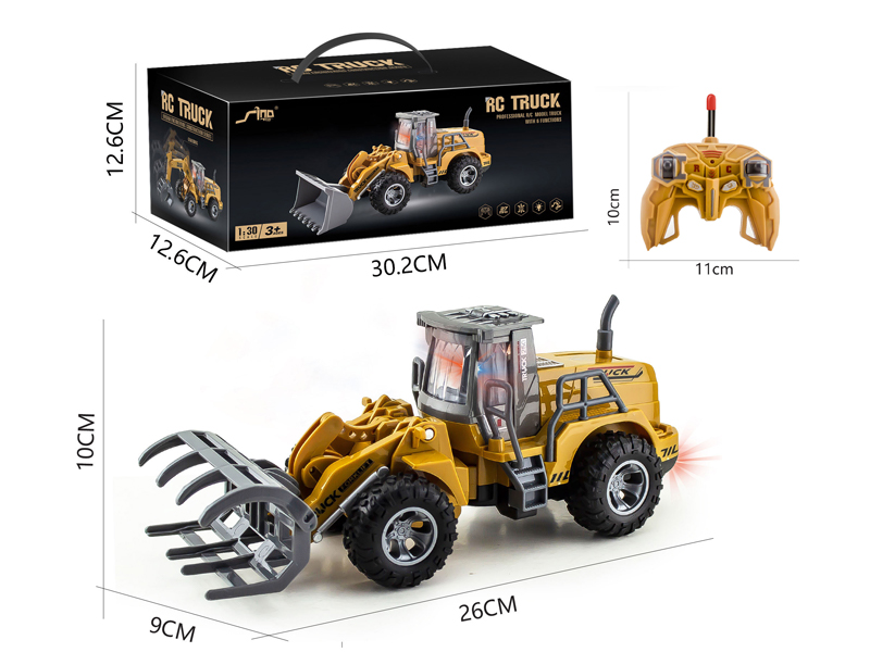 1:30 6Ch R/C Flat Arm Engineering Vehicle With Light