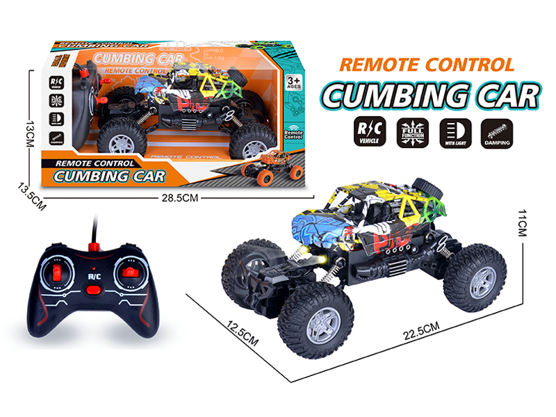 4Ch R/C Graffiti Climbing Car With Light