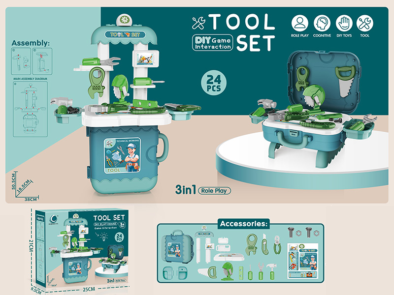 Tool Set DIY Play House 24pcs