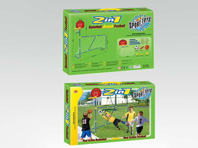 2 In 1 Basketball Stand Football Gate