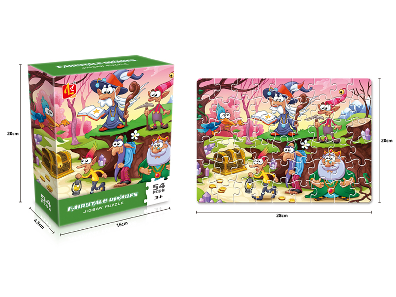 54PCS Fairy Tale Dwarf Puzzle