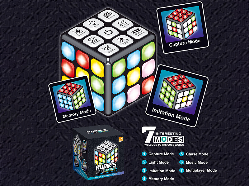 Electric Rubik's Cube With Light