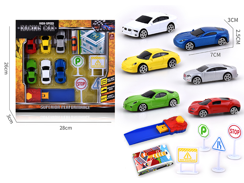 Alloy Slide Sports Car