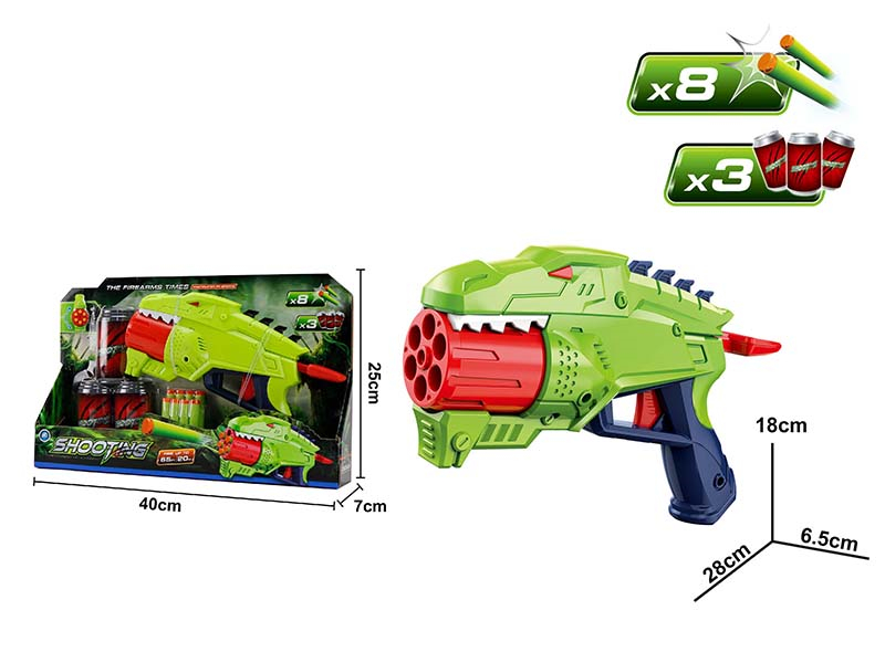 Dinosaur 6 Rounds Soft Bullet Gun