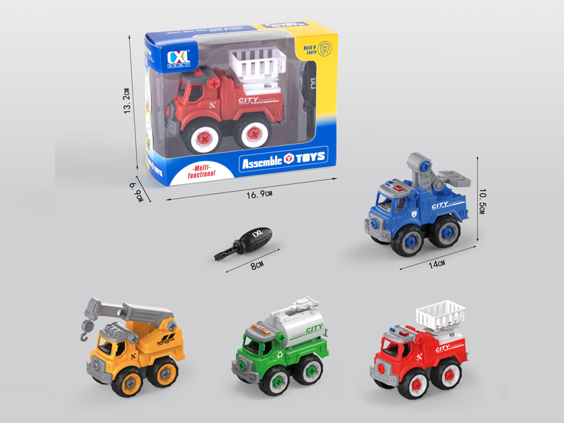 Diy Puzzle Assembled City Rescue Vehicle