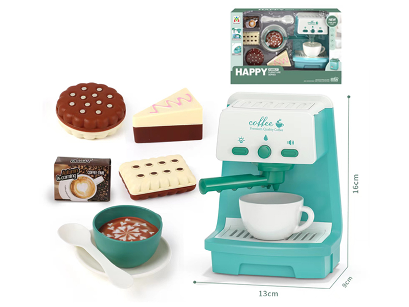 Coffee Machine Dessert Set With Light And Music