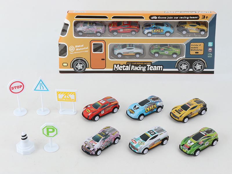 Free Wheel Metal Racing Team 6PCS