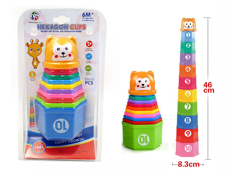 Hexagonal Stacking Cups