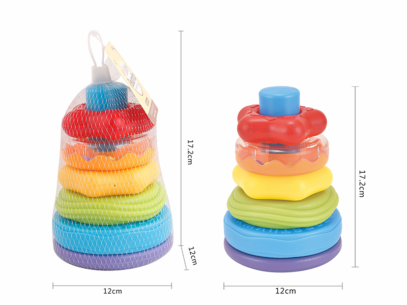 Rainbow Stacking Rings