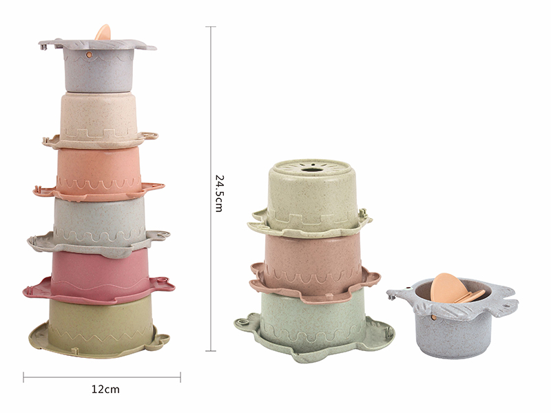 Fish Shape Stacking Cups Water Toy