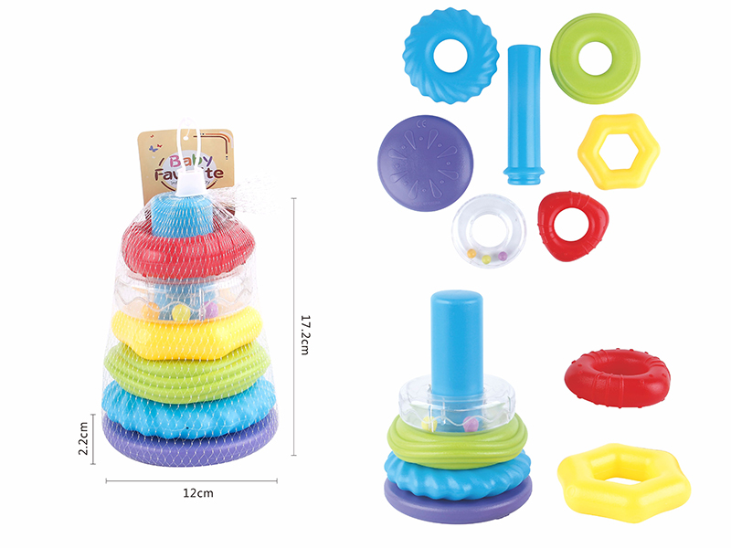 Rainbow Stacking Rings